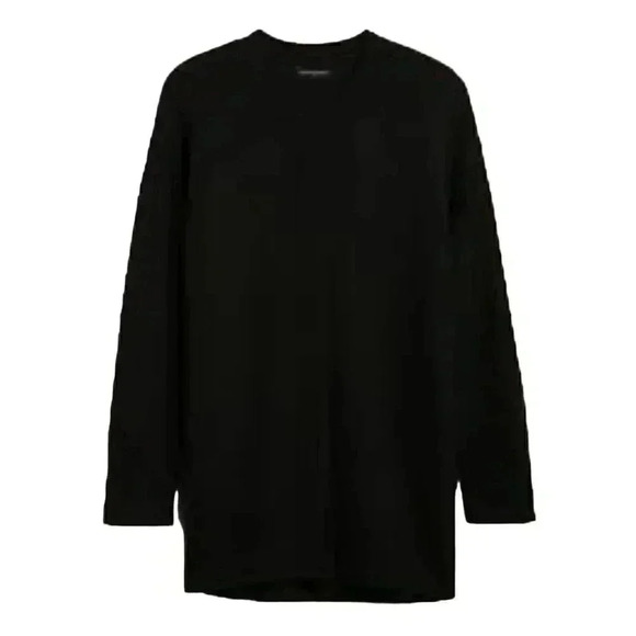 Banana Republic Women's Black Acrylic/Nylon Knit Slouchy Cardigan Sweater w Snap - Picture 1 of 11